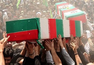 تشييع و خاکسپاري دو شهيد گمنام در شهرستان بروجن