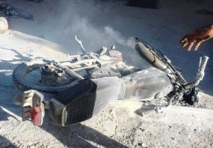 آتش سوزي دستگاه موتور سيکلت در اردل