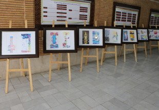 برپایی نمایشگاه تصویرگری اشعار رضوی توسط کودکان و نوجوانان