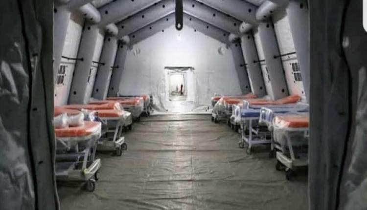 احداث بیمارستان‌های صحرایی با بیش از ۷۵۰۰ تخت بستری و نقاهتگاهی