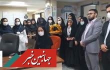 گراميداشت روز پرستار توسط دختران دانش آموز بسيجي در لردگان