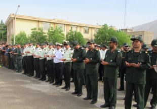 صبحگاه مشترک و نواختن زنگ مقاومت و پيروزي در شهرستان لردگان برگزار شد