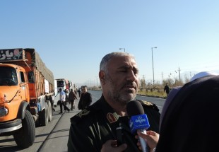 محموله کمک‌های سپاه استان چهارمحال وبختیاری برای مردم زلزله‌زده استان کرمانشاه ارسال شد