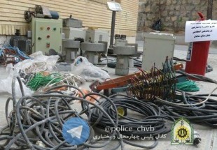 دستگيري باند سرقت در قطب صنعتي شهرستان سامان