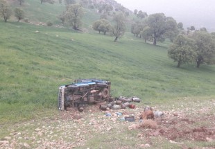 واژگونی وانت نیسان در سردشت لردگان چهار مصدوم بر جای گذاشت