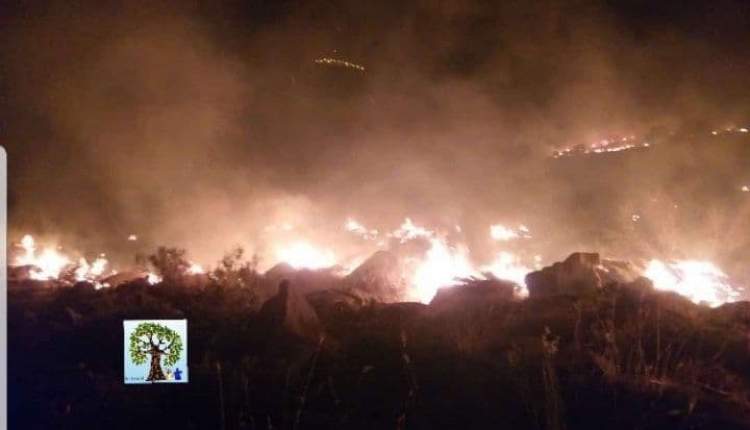 مهار آتش سوزی در منطقه حفاظت شده هلن/ فوت یک عشایر دامدار منطقه در این حادثه