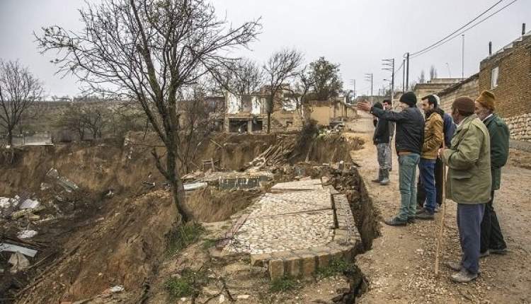 رانش در روستای افسرآباد/ لغزش زمین، خطرناک نبود و شرایط تحت کنترل است