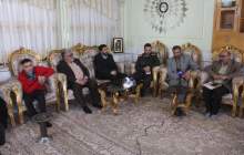 دیدار استاندار و تعدادی از بسیجیان سازمان بسیج رسانه با خانواده شهید شهرانی