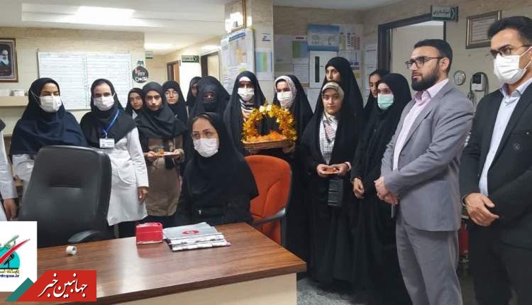گراميداشت روز پرستار توسط دختران دانش آموز بسيجي در لردگان