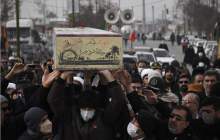 مراسم تدفین و تشییع شهید گمنام در قطب صنعتی شهرکرد