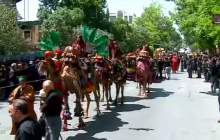 حرکت کاروان نمادین دشت کربلا در فرخ شهر