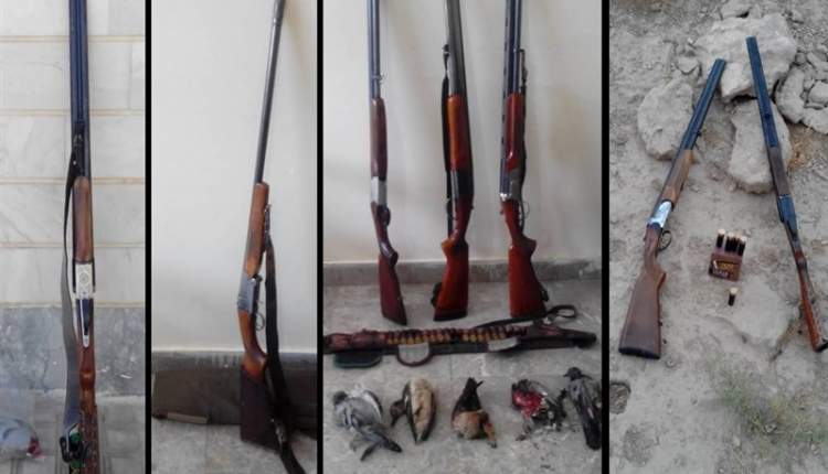 متخلفان شکار غیرمجاز در منطقه حفاظت ‌شده تنگ صیاد دستگیر شدند