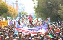 حضور پرشور مردم شهرکرد در راهپیمایی 13 آبان