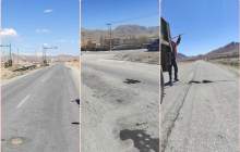 لکه‌گیری محور‌های مواصلاتی شهرستان بروجن